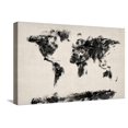 thumbnail image 1 of Map of the World Map Abstract Painting, Stretched Canvas Wall Art by Michael Tompsett Sold by Art.Com, 1 of 5