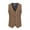 Khaki, variant on Sleeveless Shirts For Men Qiggri Men Stripe Fashion Retro Have Pockets-Breasted V-Neck Vest Tops Blouse Suit Vest For Men