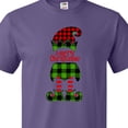 thumbnail image 4 of Inktastic Merry Christmas Elf in Red and Green Plaid T-Shirt, 4 of 5