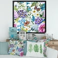 thumbnail image 3 of Wildflowers and Vibrant Wild Spring Leaves XII 16 in x 16 in Framed Painting Canvas Art Print, by Designart, 3 of 4