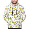 thumbnail image 2 of Bingfone Lavender Flowers Men's Drawstring Hoodie Long Sleeve Pocket Sweatshirts-X-Large, 2 of 6