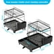 thumbnail image 3 of Escurridor de Platos y Trastes de Acero Inoxidable, Organizador Expandible de 2 Niveles para Fregadero de Cocina, con Drenaje de Válvula, Grande Negro, 3 of 9