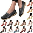 thumbnail image 7 of Leozcaa Women's Comfortable Loafers Casual Round Toe Moccasins Driving Flats Soft Slip On Walking Shoes, 7 of 7