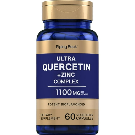 Ultra Quercetin 1100 mg (per serving) | 60 Quick Release Capsules | Non-GMO, Gluten Free | By Piping Rock