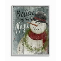 Stupell IndustriesBelieve in Magic SnowmanFramed Wall Art by Beth Albert