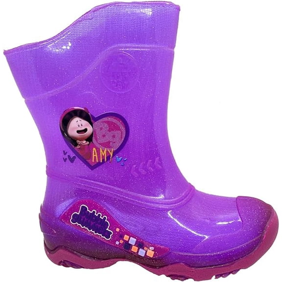 Botas de Lluvia para Niña, Antiderrapantes y Antideslizantes, Impermeable, Ideal para Zapatos Niña Moradas Modelo 4085 (Morado, Sistema tallas calzado JP, Niño (2-5 años), Mujer, Medición, 17.0 cm)