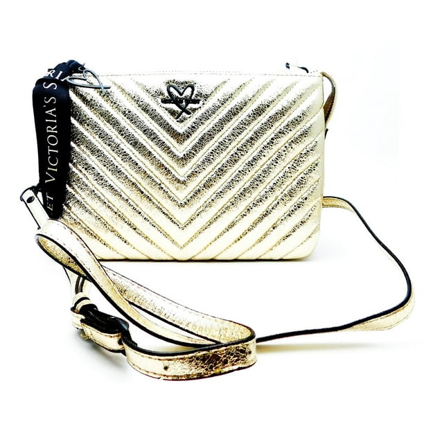 Victoria's Secret Victoria's Secret Gold Metallic Quilted Crossbody