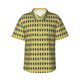thumbnail image 1 of Balery Mardi Gras Purple Yellow Plaid Camisas hawaianas de manga corta para hombre, camisas playeras de corte holgado, camisas de vacaciones con botones,Medium, 1 of 7