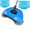 Blue, variant on Cordless Household Wood Floor and Tile Sweeping Tool, Three-in-One Push Broom with Dustpan and Mop