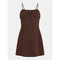 thumbnail image 5 of No Boundaries Sleepwear Satin Chemise, Women’s, 5 of 5