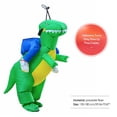 thumbnail image 4 of Disfraz Premium Disfraz de dinosaurio inflable para montar en 3D, disfraz de Halloween, traje de Cosplay (L Ygjytge multicolor Adulto Única para Unisex, 4 of 8
