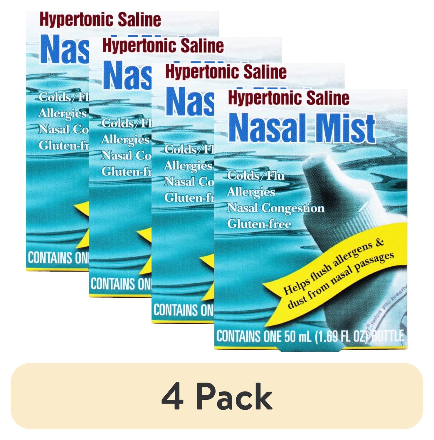 (4 pack) Ayr Allergy & Sinus Nasal Mist 1.69 fl oz Spray