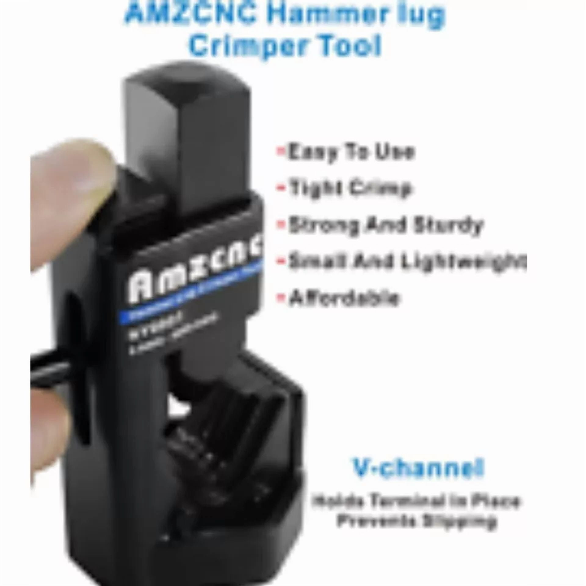 CRESTIN- Hammer Lug Crimper Tool - 0000 Awg Battery And Welding Cables( 8 Awg To 4/0 Wire