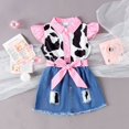 thumbnail image 2 of Gerichy Girls Summer Outfits, Flower Clothing Daisy Girls Kids Pant Top Shirt Bow Set Girls Outfits&Set, 2 of 8