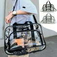 thumbnail image 1 of Bolsa de viaje transparente Bolsa deportiva Tote Bolsa de gimnasio Bolsa de hombro para el fin de semana Bolsa de separación húmeda y seca Bolsa de ejercicio de mano con un solo hombro, 1 of 6