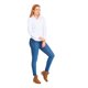 thumbnail image 2 of Blusa Camisera Mujer Con Pinzas Blanco Casual Elegante blanco 2XG INCÃGNITA 330812, 2 of 5