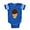 Royal Blue, variant on CafePress - Ice Cream Choc - Cute Infant Baby Football Bodysuit