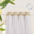 thumbnail image 6 of NICETOWN Double Layer Blackout Curtains Grommet Thermal Ruffle Luxury Curtains for Living Room, Biscotti Beige, W52 x L84, Set of 2, 6 of 8