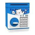 thumbnail image 1 of Ruiboury Piggy Bank Multifunction Coin Saving Jar Electronic Unbreakable Kid-learning Plastic Smart Deposit Box School Birthday Toys Blue, 1 of 1