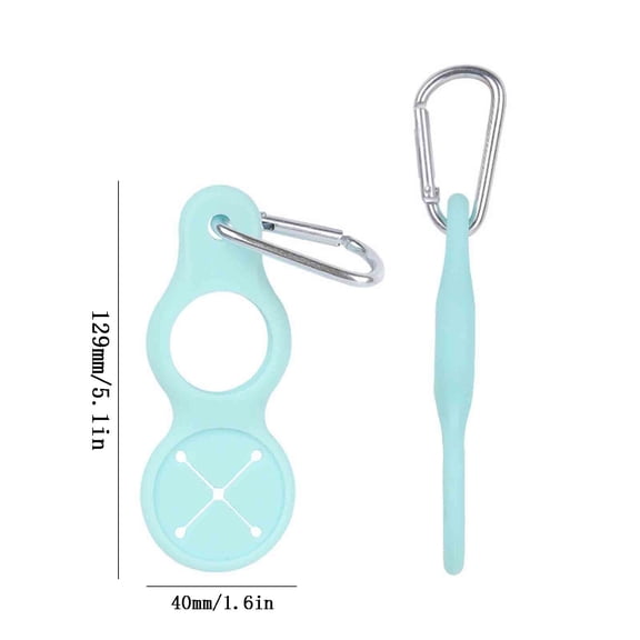 Leodye 1 PCS Water Bottle Buckle Clip Portable Silicone Water Bottle Carrier Hanging Mineral Waterbottle Ring Holder for Backpack Belt Outdoor Camping Hiking Traveling Mountain Climbing