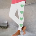 thumbnail image 2 of DDAPJ pyju St Patricks Day Leggings for Women Green Clover Yoga Pants Womens Workout Legging Irish Tights for Parties and Festival White XL, 2 of 7