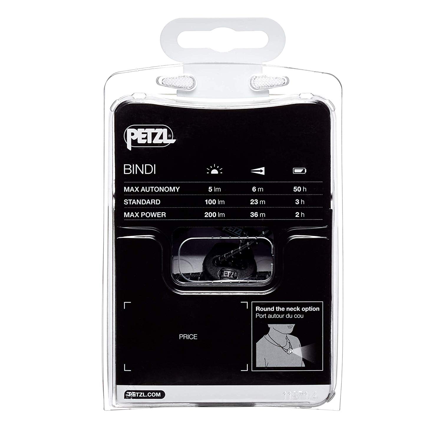 Petzl Bindi Active Headlamp 200 Lumens Black USB Rechargeable Brand New!! 