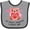 Heather and Black, variant on Inktastic My Great Grandma Loves Me- Bear and Hearts Boys or Girls Baby Bib