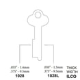 thumbnail image 3 of Ilco 1028L Key blank NS, Flat stock 10-Pack, 3 of 3