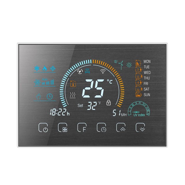 Programmable Thermostat for Control 2/4-Way Valve Heat/Cool HVAC Air System ,Easy to Install