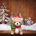 thumbnail image 2 of SUSHANG Clearance Christmas Mini Dolls Snowman Garden Miniature Christmas Decorations Resin Santa Statue Statue Craftwork Decor, 2 of 3