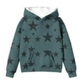 thumbnail image 3 of ZyeKqe Toddler Clothes Boys Girls Hoodies Kids Fleece Lined Hooded Sweatshirts Baby Star Print Long Sleeve Pullover Fall Top, 3 of 3