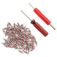 thumbnail image 4 of Juego de herramientas de núcleo de válvula con 100 núcleos de vástago de válvula, 2 herramientas de reparación de válvula de neumático para coche, camión, SUV, bicicleta, ATV Jadeshay A, 4 of 8