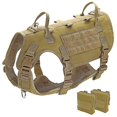 thumbnail image 3 of Military Tactical K9 Training Dog Harness+side Bags Molle Vest Large Black Tanl, 3 of 5