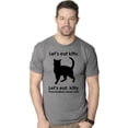 thumbnail image 2 of Let's Eat Kitty T Shirt Funny Punctuation Shirt Cat Tee (Heather Grey) - 3XL, 2 of 3