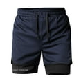 thumbnail image 4 of Men's Tactical Shorts Outdoor Sweatpants Quick Dry Active Shorts Lace-Up Elastic Waist Bermuda Shorts Light Breathable Beach Shorts Beach Gym Workout Running Casual Trouser with Pockets, 4 of 6