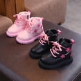 thumbnail image 6 of CAICJ98 Toddler Girl Combat Boots Lace up Riding Boots Side Zipper Ankle Boots Girls (Toddler/Little Kid),12.5, 6 of 6