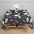 thumbnail image 3 of Evil Pumpkin Ghost Square Table Cover Wrinkle Resistant Washable Happy Halloween Tablecolths Tablecloth for Halloween Party Decoration (52x52 Inch), 3 of 6