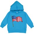 thumbnail image 2 of Inktastic American Flag Design Toddler Hoodie, 2 of 4