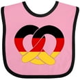 thumbnail image 3 of Inktastic German Flag in Pretzel Shape Boys or Girls Baby Bib, 3 of 4