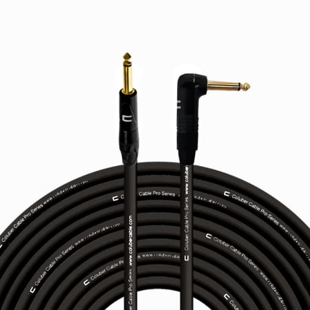 Coluber Cable 1/4" TS Male to Right Angle 1/4" TS 3-Pin Microphone Connector