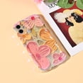 thumbnail image 2 of Compatible for iPhone 11 Case with Aesthetic Wave Border and Oil Painting Colourful Flowers for Women Girls Floral TPU Cover Case with Lens and Full Body Protection - Pinkish Green, 2 of 13
