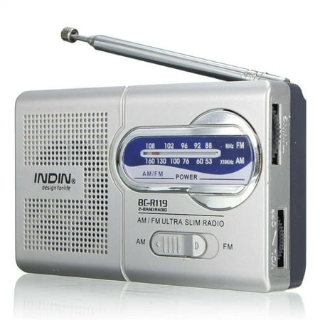 BC-R119 Radio AM FM Battery Operated Portable Radio Best Reception Longest Lasting for Emergency Hurricane Running Walking Home
