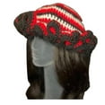thumbnail image 2 of Ruffled Hat Knitted Exaggerated Individual Style Dome Bright Colors Elastic Anti-slip Keep Warm Cap Parties Photo Prop Adjustable Headwear, 2 of 8