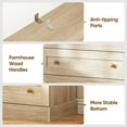 thumbnail image 5 of 71"Tall Kitchen Pantry Storage Cabinet, Large Wood Bookcase Adjustable Shelves with 3 Drawers,Brown,2Pcs, 5 of 7