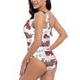 thumbnail image 4 of Honeii Retro Train for women's one-piece swimsuit featuring a chic one-shoulder design experience elegance and style in the water-XX-Large, 4 of 6