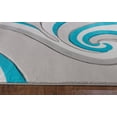 thumbnail image 3 of Modern Swirls Hand-Carved Soft Living Room Area Rug, 3 of 3