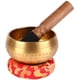 thumbnail image 2 of Cuenco tibetano, cuenco tibetano hecho a mano, juego de cuencos con badajo de cuero y cojín de cuenco, cuenco para yoga, recitación de oraciones, masaje, curación, tratamiento, decoración, 2 of 7