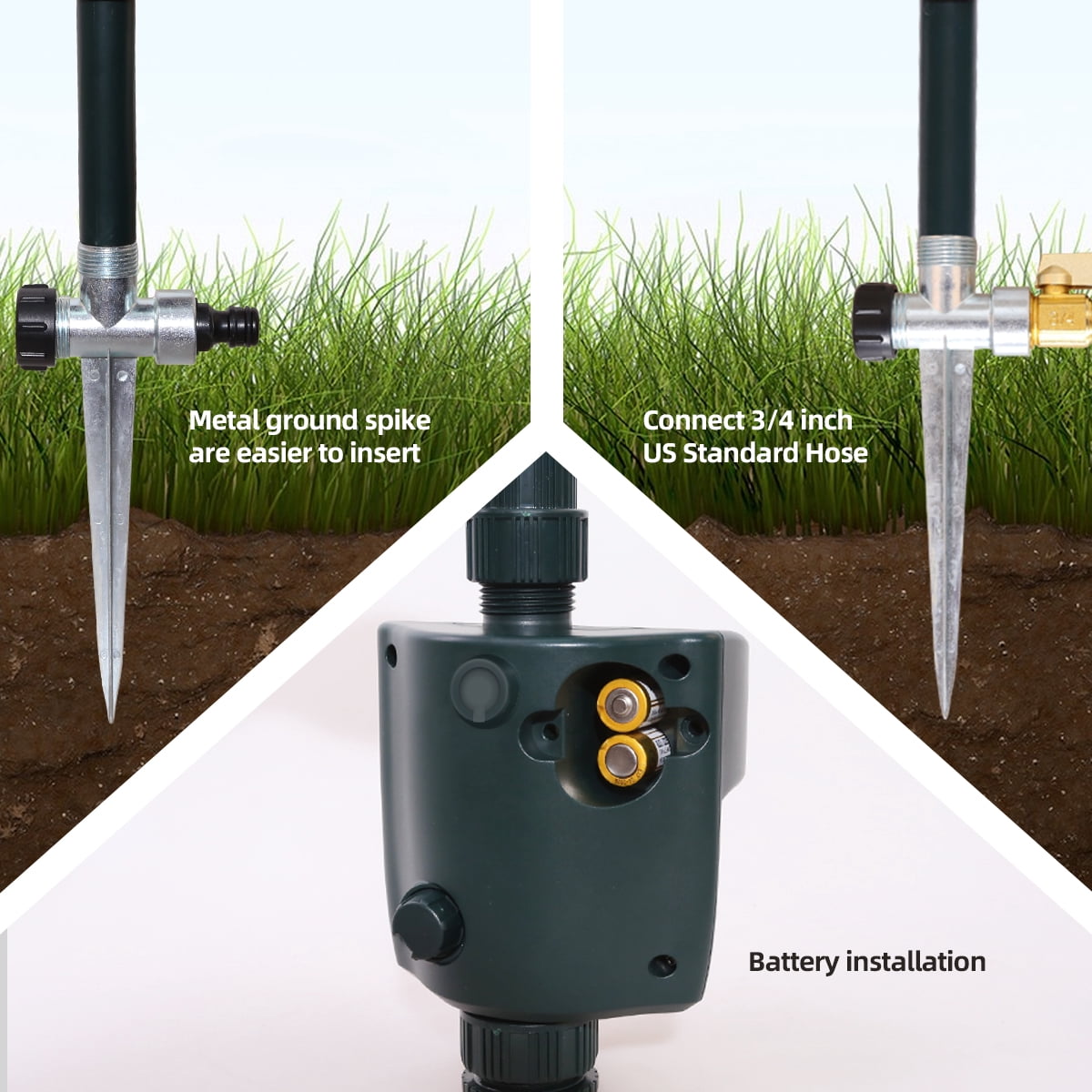 Yardeen Motion Activated Sprinkler Outdoor Waterproof Repellent for Lawn，Garden and  Yard