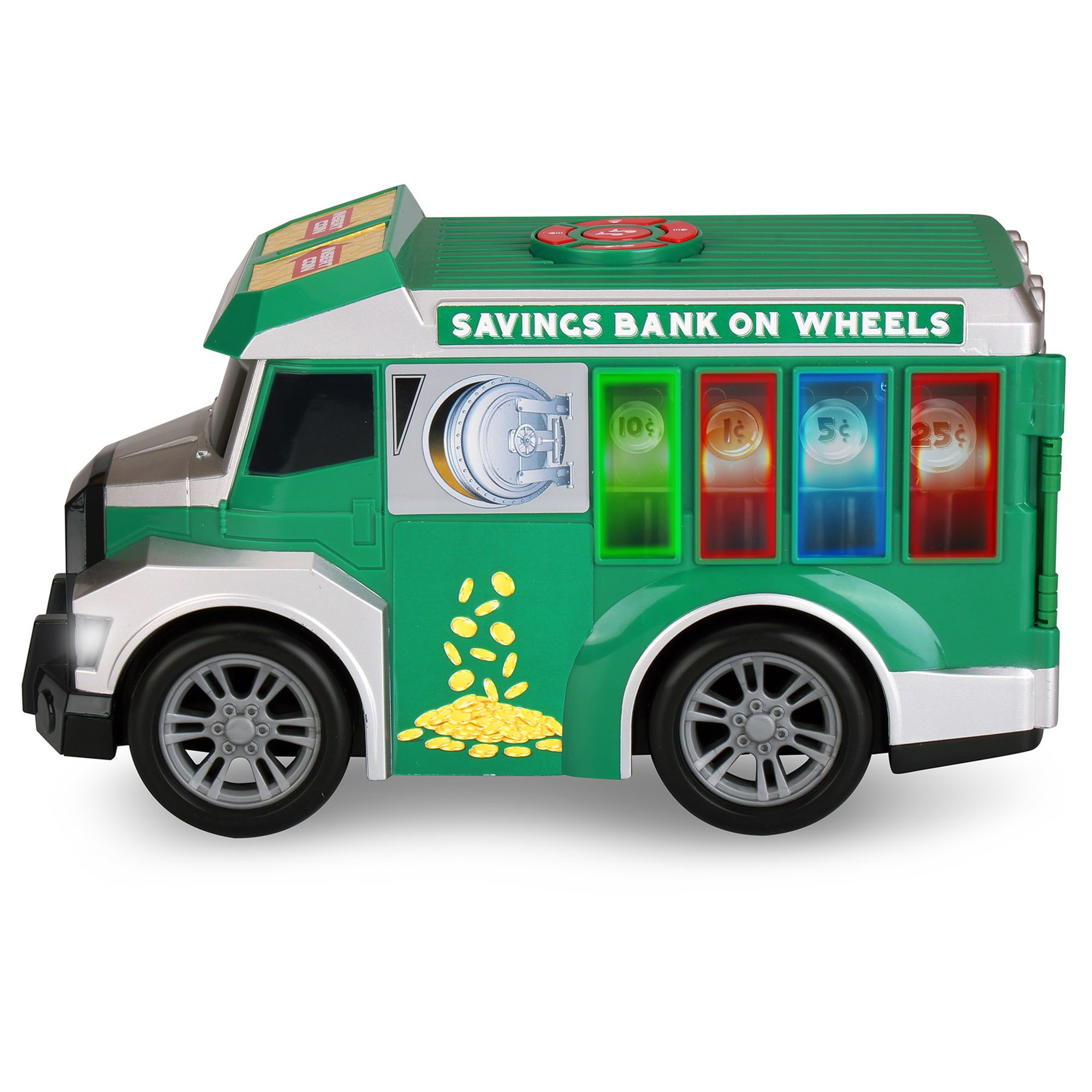 10" Road Rocker Sort N' Save Bank Truck W/ Lights & Sounds