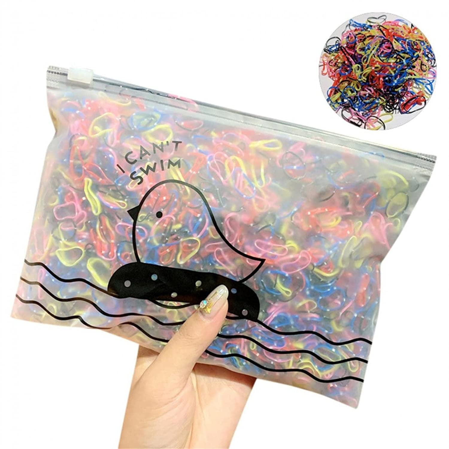 1000pcs Colorful Mini Rubber Bands for Hair, Rubber Band Cutter for Ha –  k-beautyvelvet